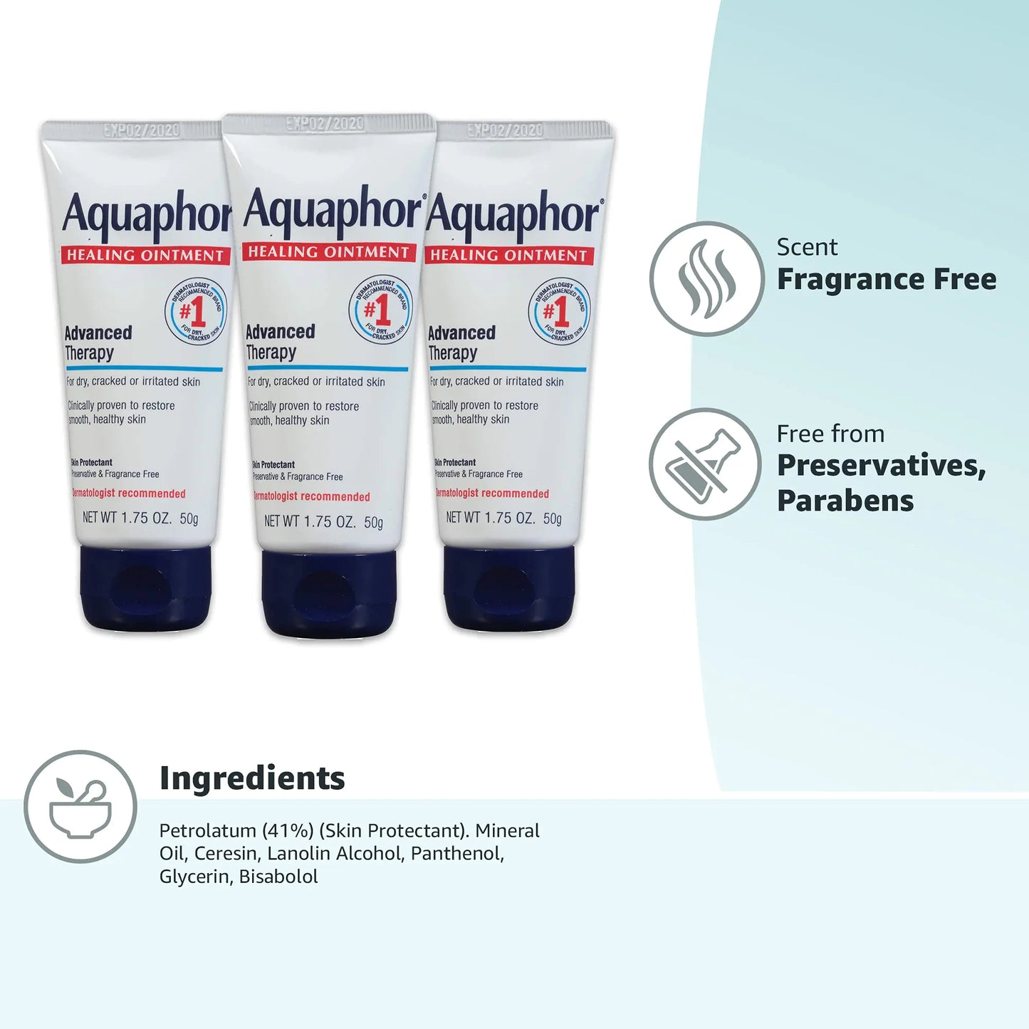 Aquaphor Healing Ointment Advanced Therapy Skin Protectant