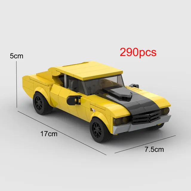 Nostalgic Camaro Z28 Racing Sports Brick Car