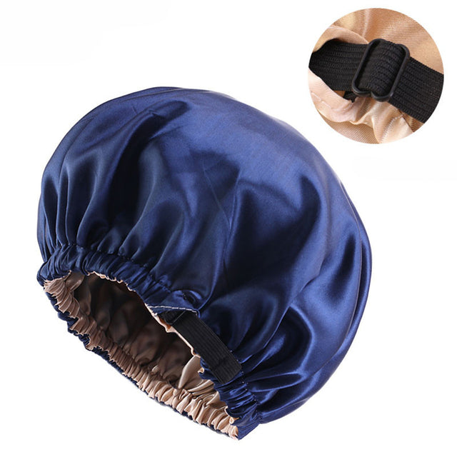 Gorros reversibles de satén para el pelo.