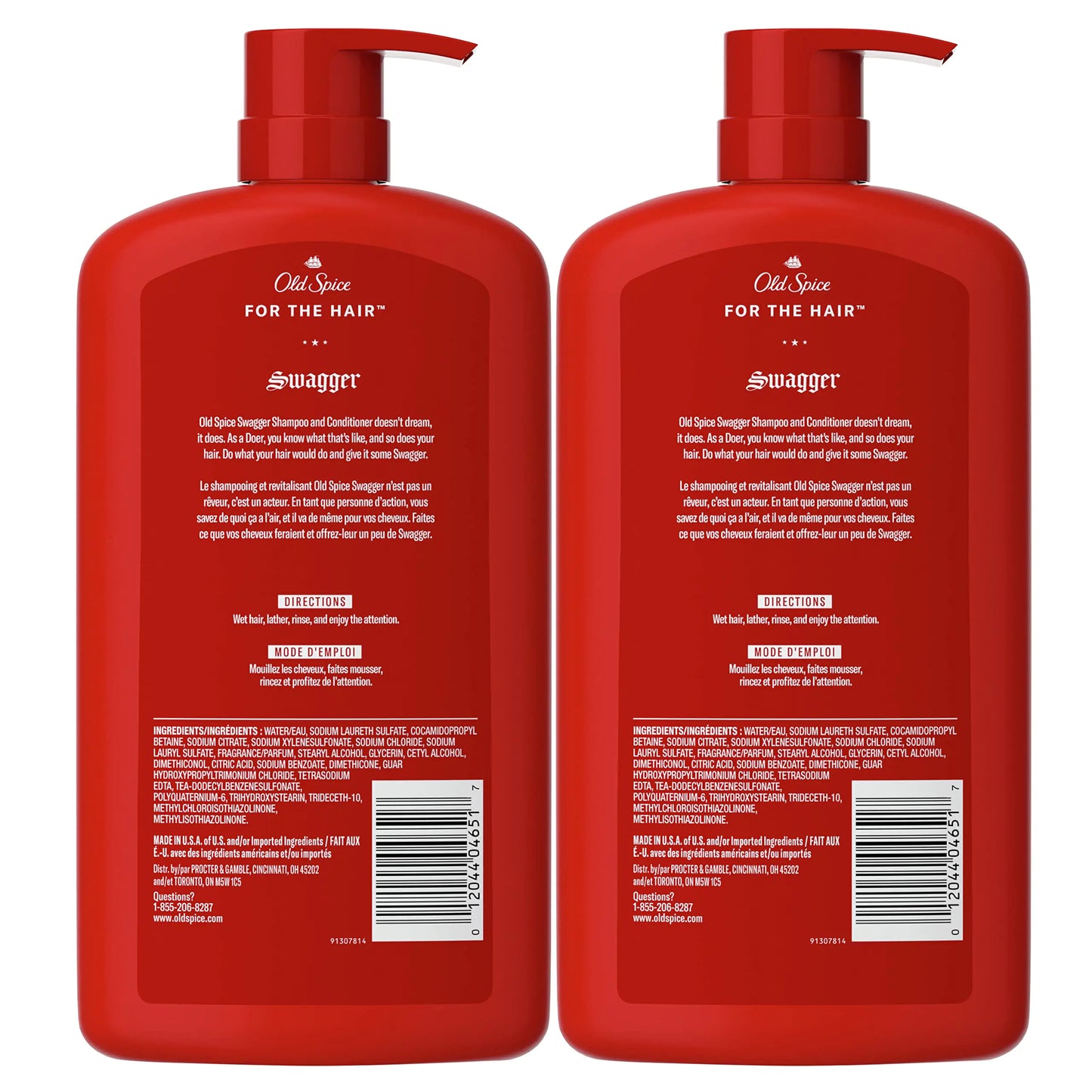 Old Spice Swagger 2-in-1 Shampoo and Conditioner Set for Men