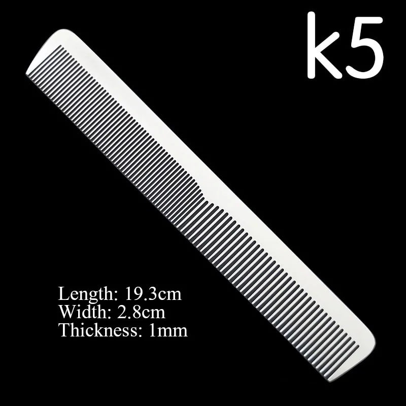 Stainless Steel Silver Barber Comb