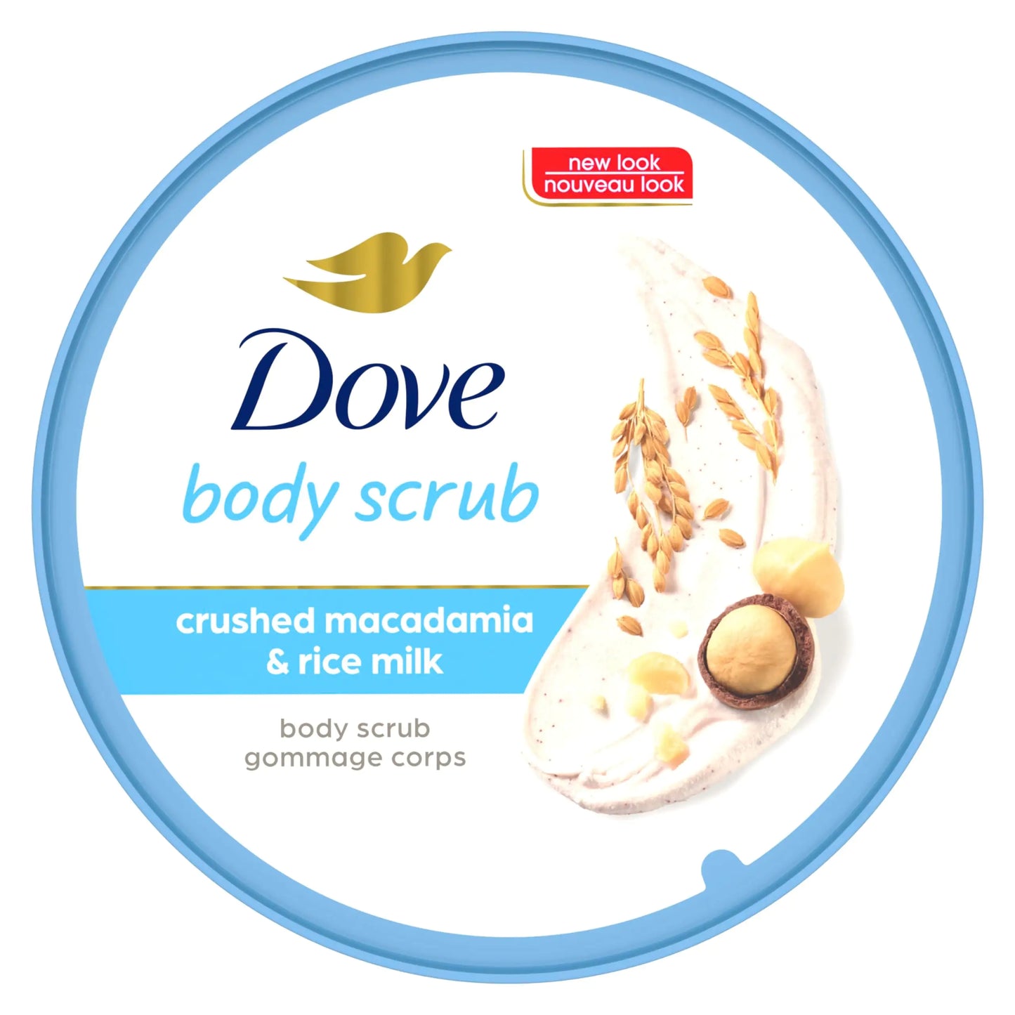 Dove Scrub Macadamia & Rice Milk