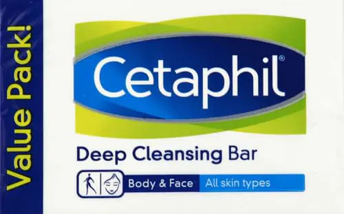 Cetaphil Bar Soap, Deep Cleansing Face and Body Bar