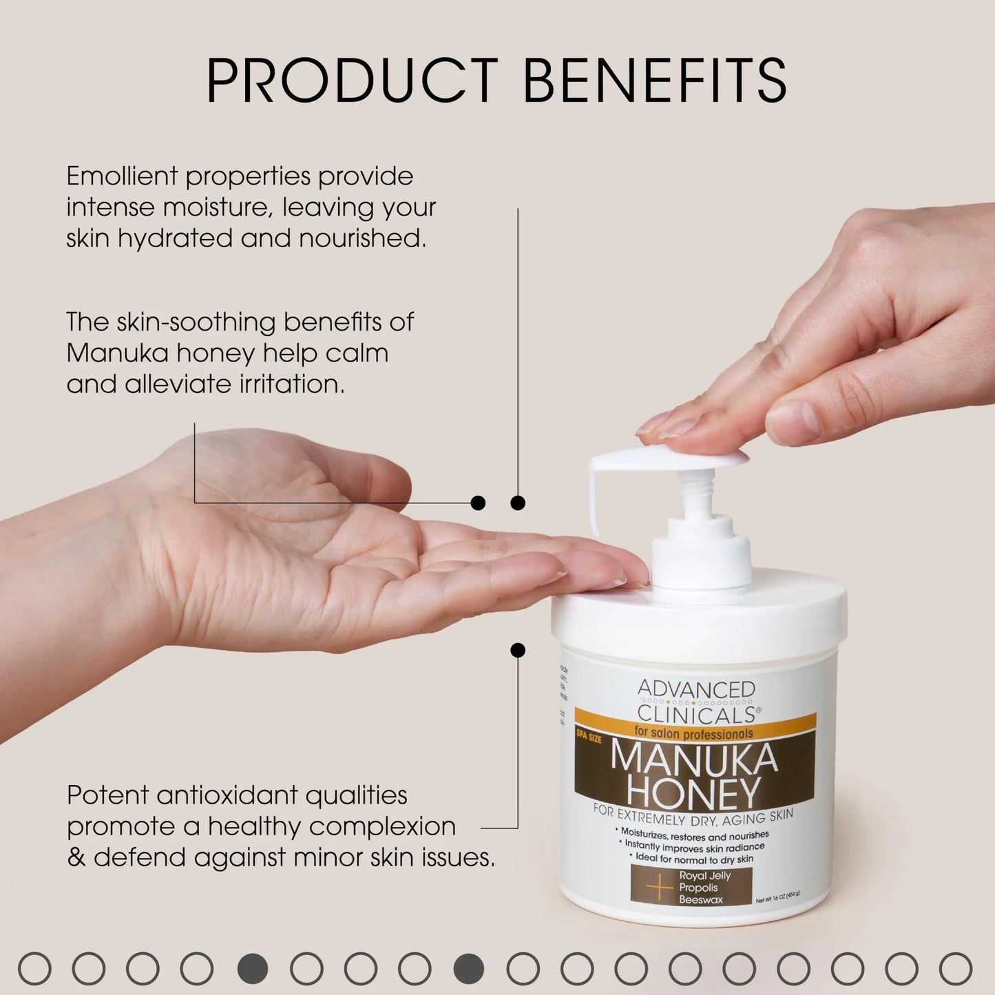 Advanced Clinicals Manuka Honey Cream