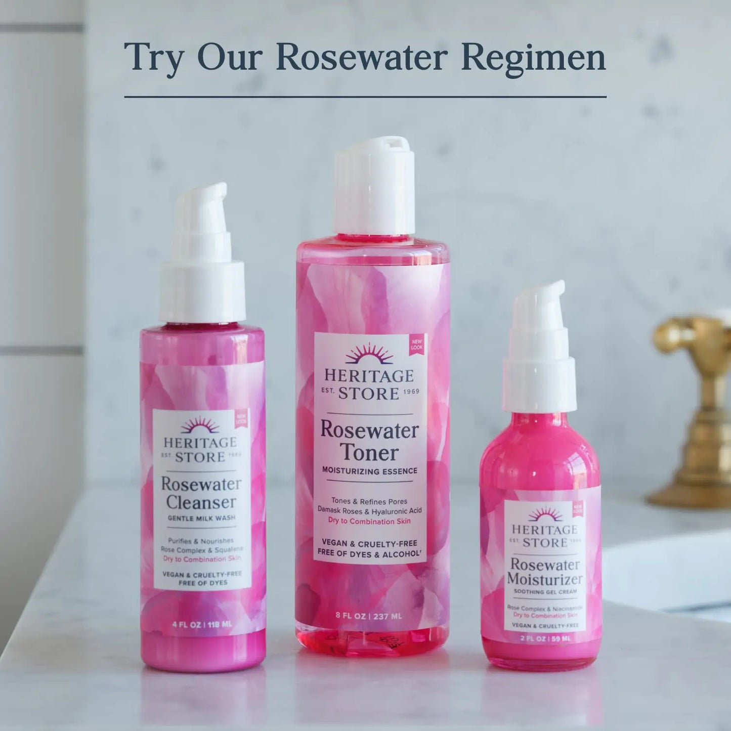 HERITAGE STORE Rosewater & Glycerin Hydrating Facial Mist