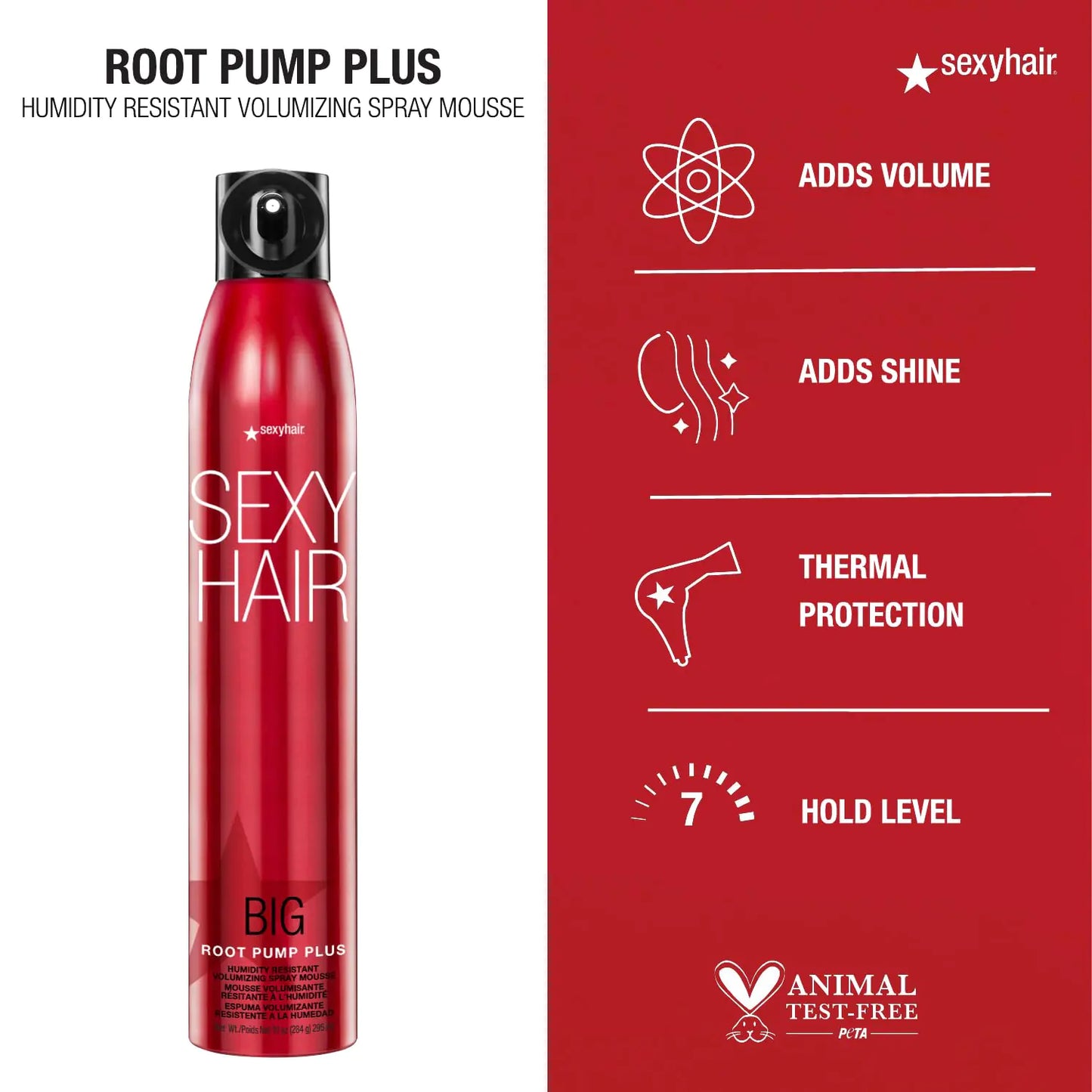 SexyHair Big Root Pump Plus Volumizing Spray Mousse