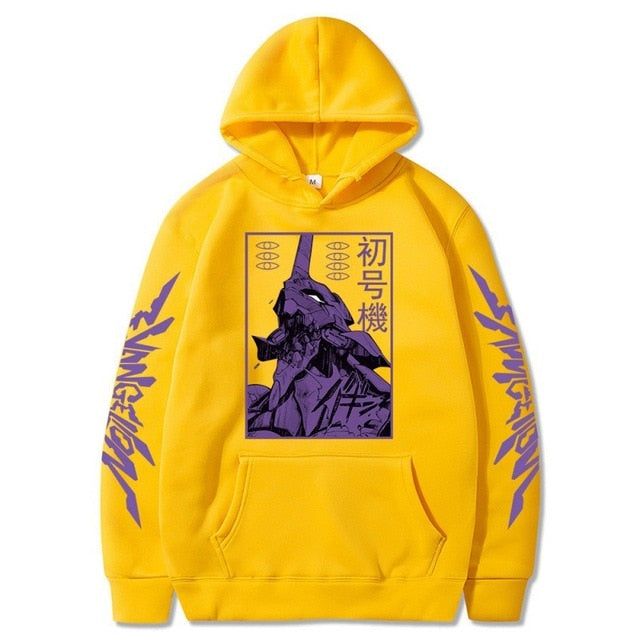 Anime EVA Men's Long Sleeve Hoodies