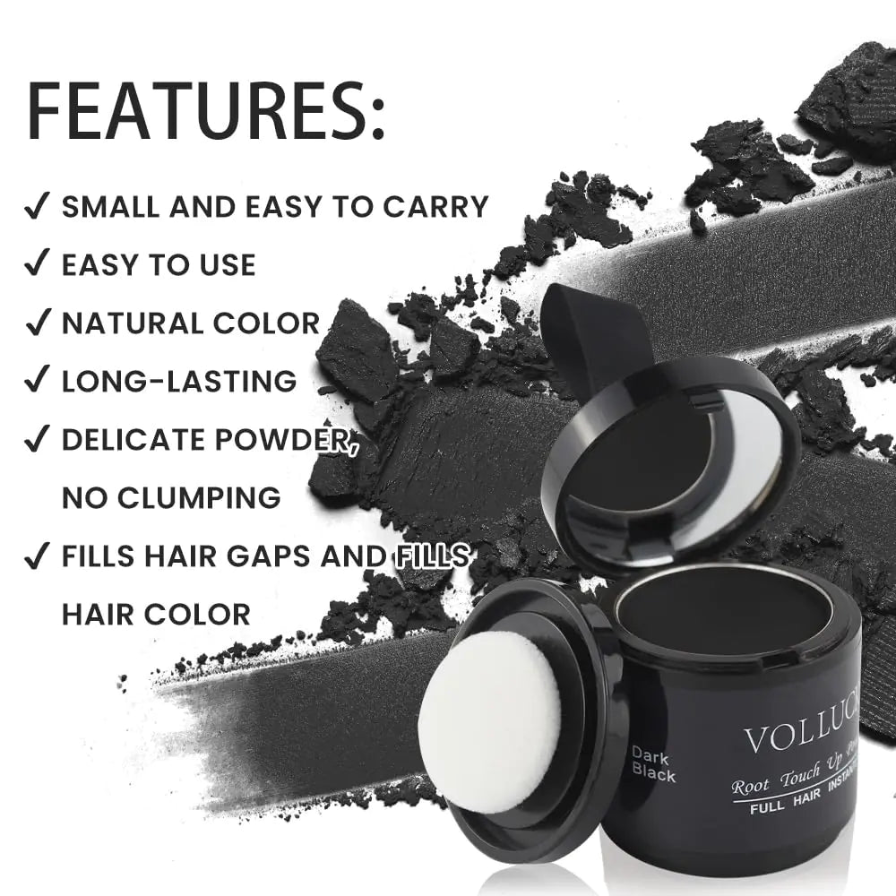 VOLLUCK Root Touch Up Powder for Gray Hair and Beard