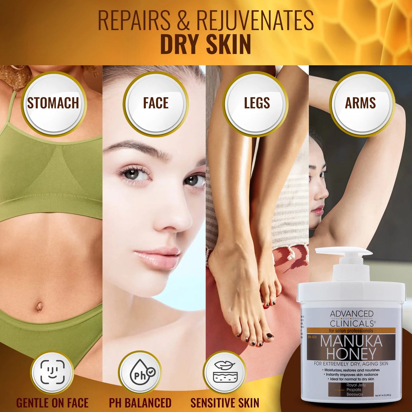 Advanced Clinicals Manuka Honey Cream