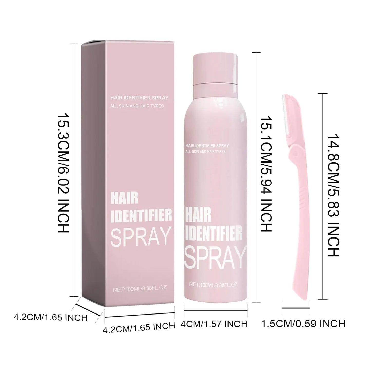 Hair Identifier Spray For Face Shaving