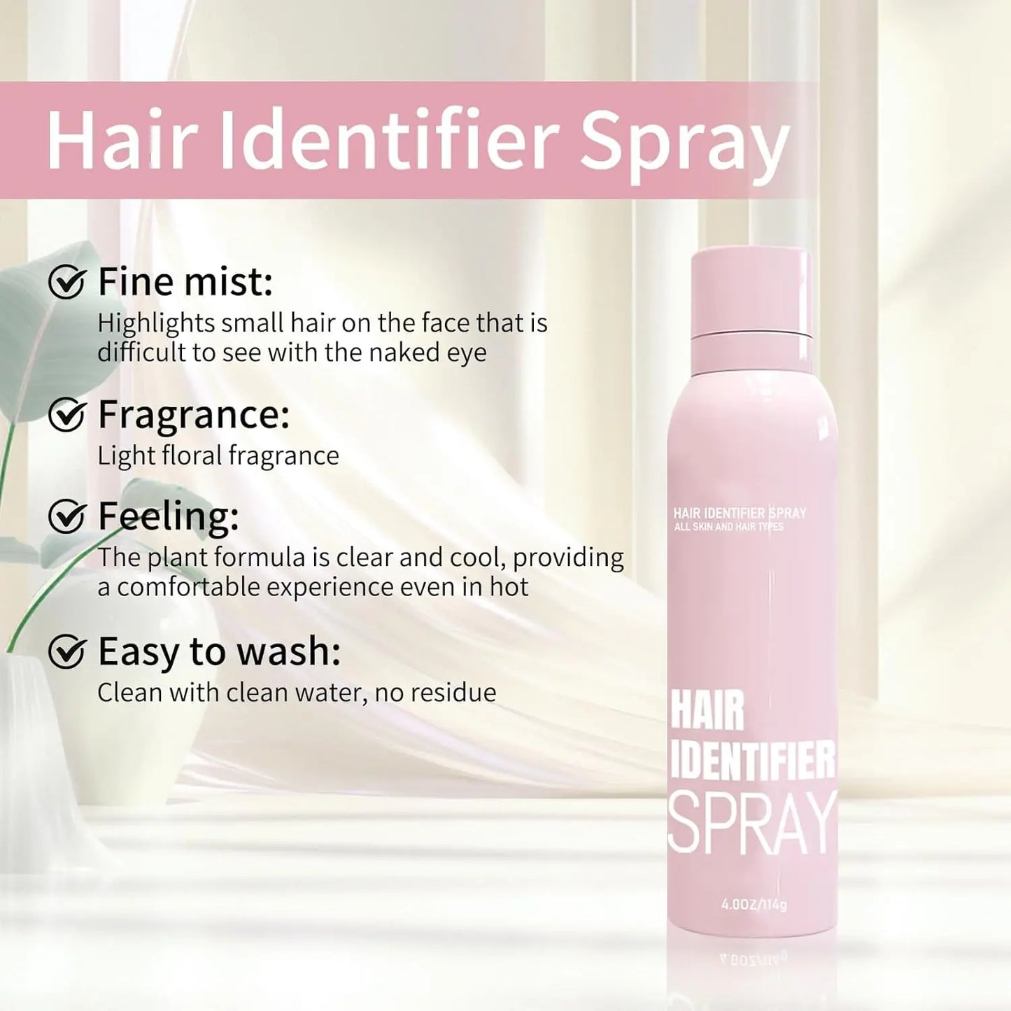 Hair Identifier Spray For Face Shaving