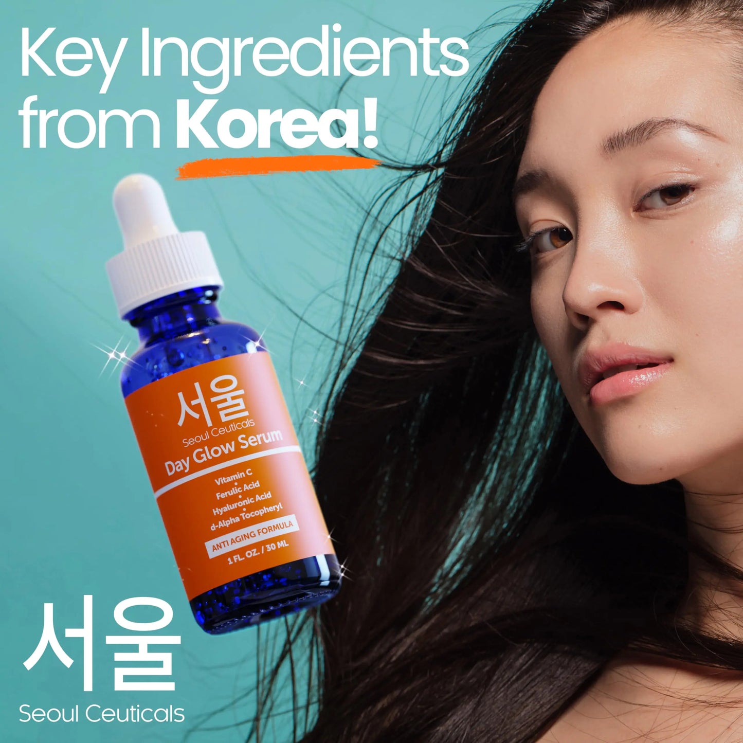 SeoulCeuticals Korean Skin Care 20% Vitamin C Hyaluronic Acid Serum