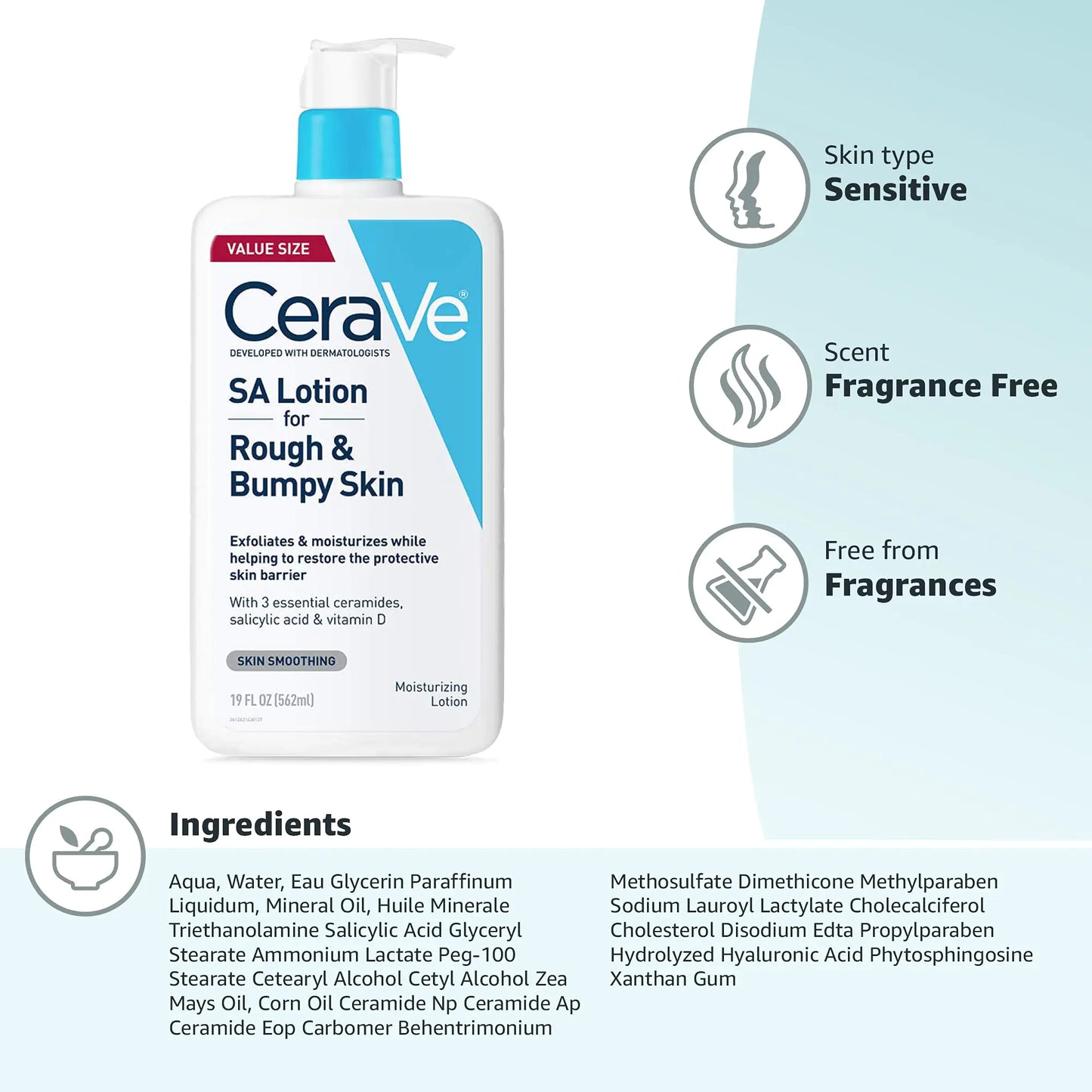 CeraVe SA Lotion for Rough & Bumpy Skin