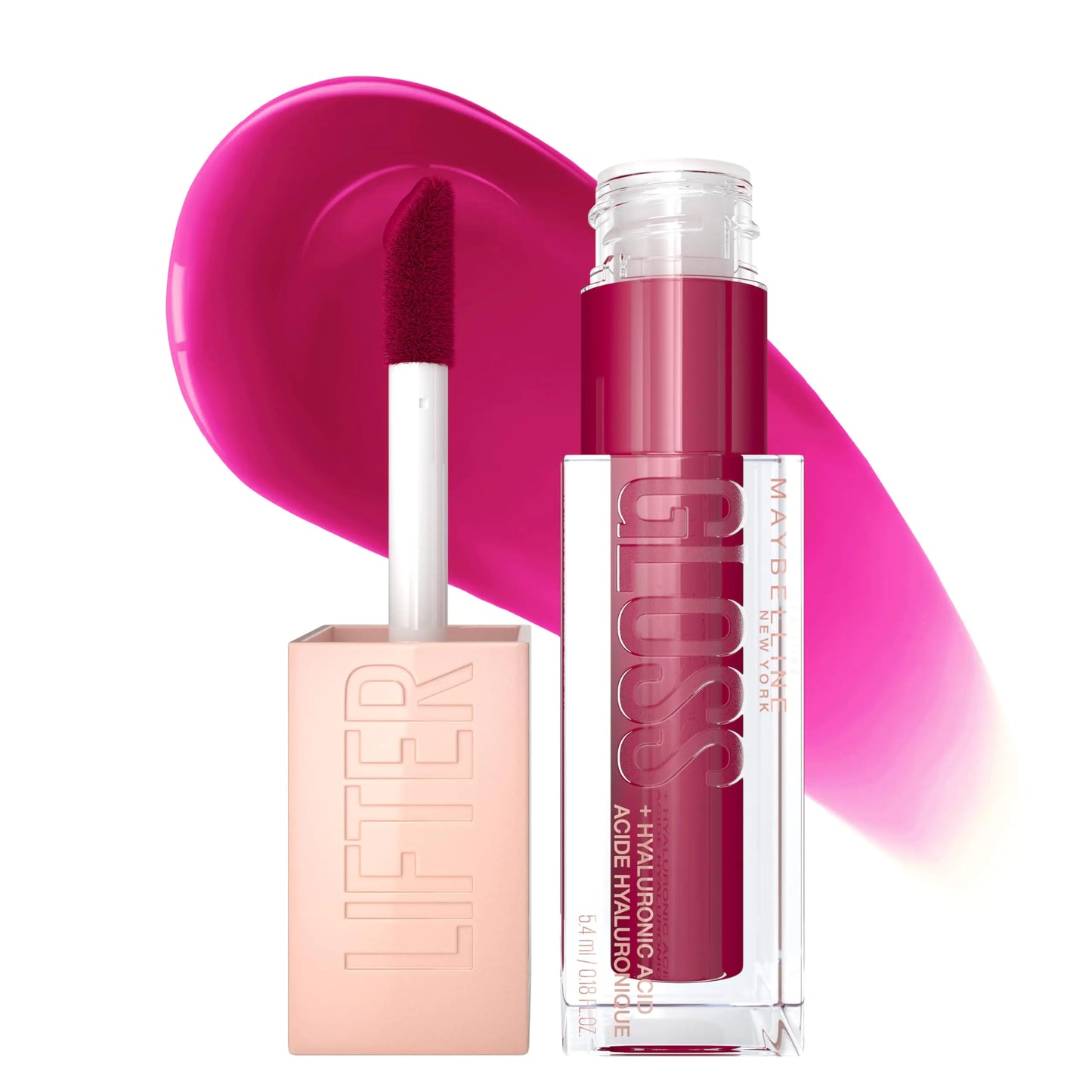 Maybelline Lifter Gloss, Hydrating Lip Gloss with Hyaluronic Acid