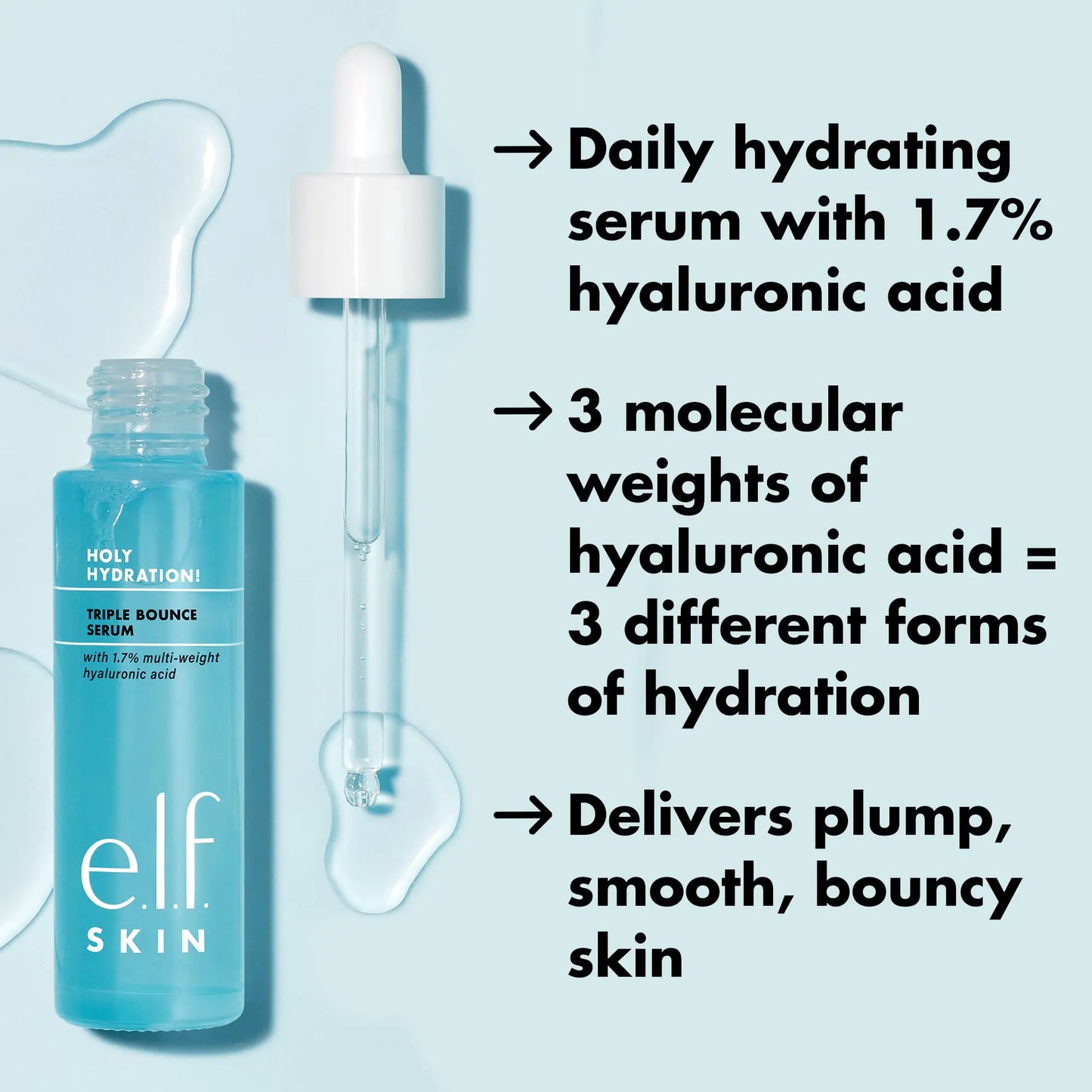 e.l.f. SKIN Holy Hydration! Triple Bounce Serum