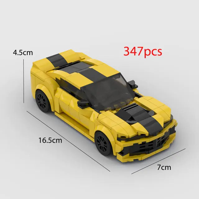 Nostalgic Camaro Z28 Racing Sports Brick Car