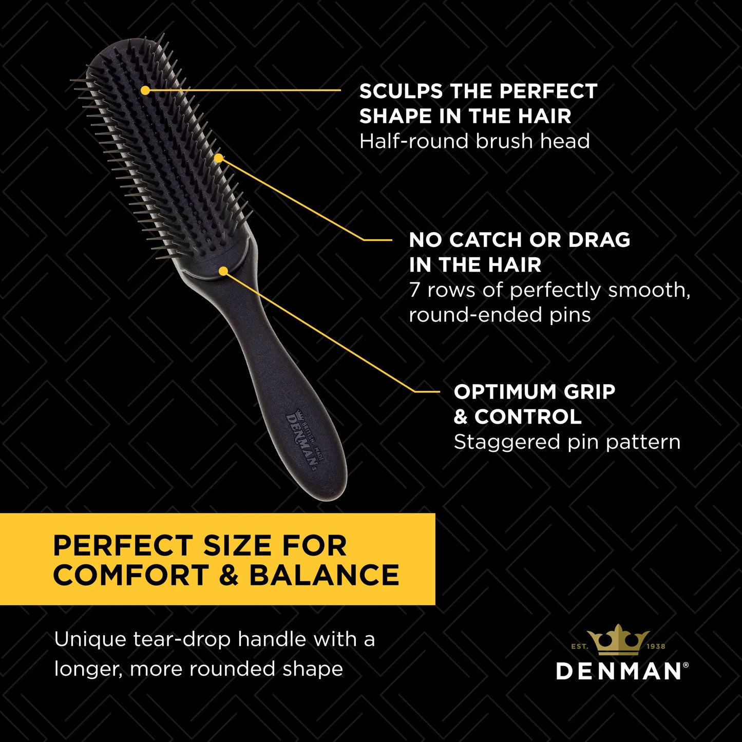 Jack Dean by Denman Curly Hair Brush