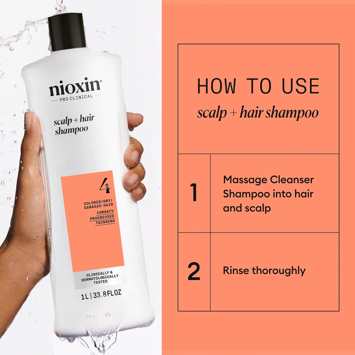 Nioxin System 4, Cleansing Shampoo With Peppermint Oil