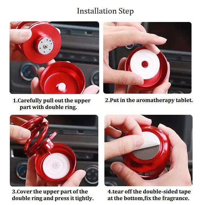 Solar Auto Rotating Ball Air Freshener