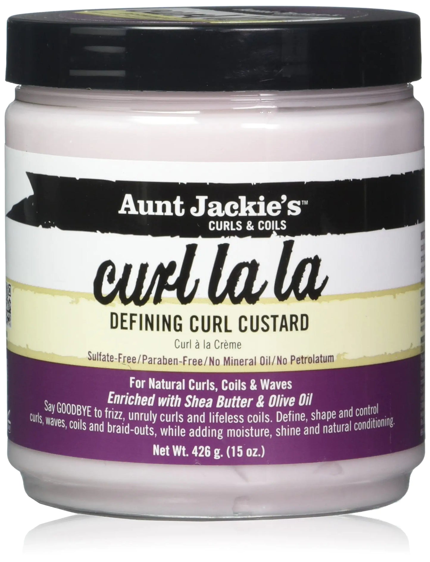 Aunt Jackies Curl La La Defining Curl Custard 15 Ounce Jar