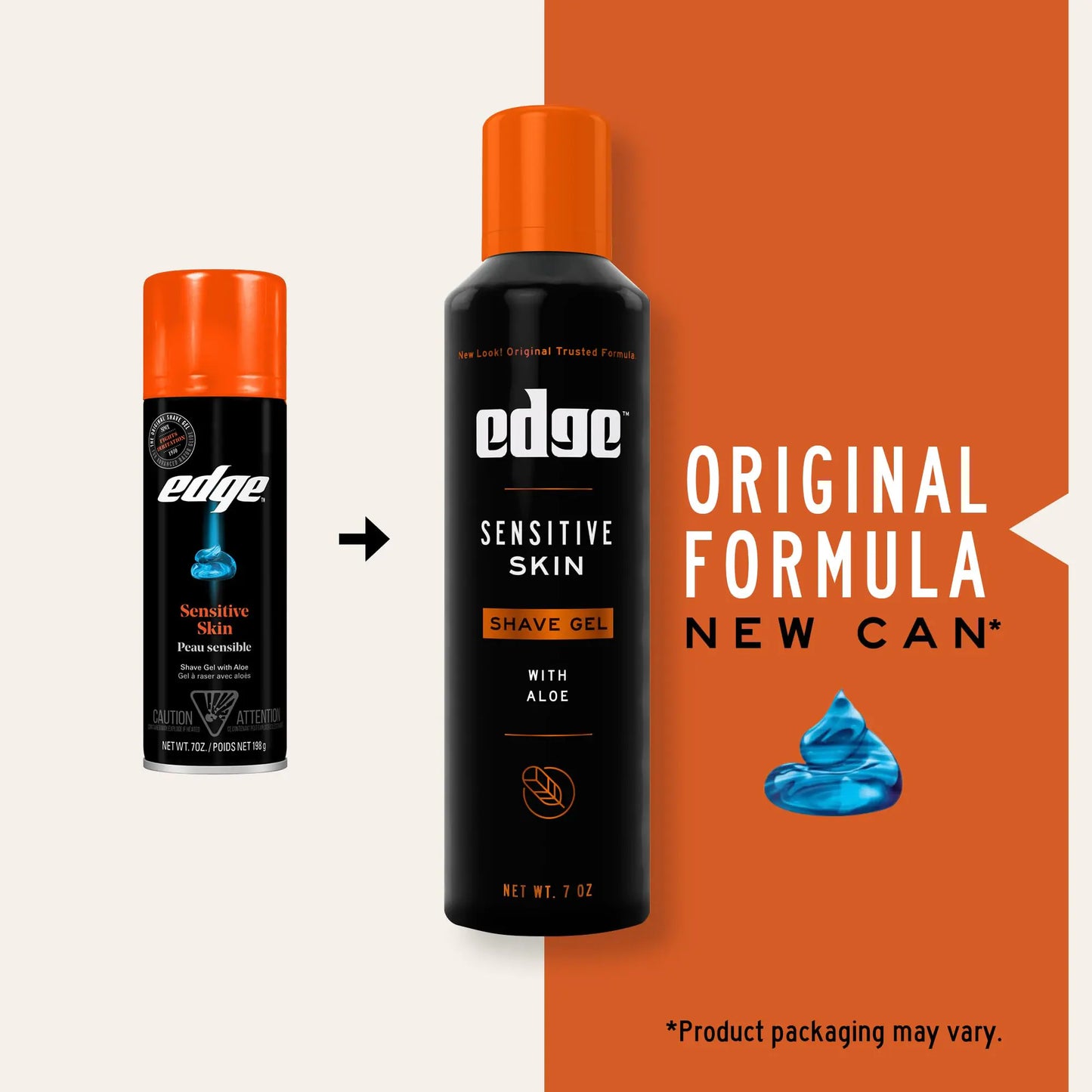 Edge Shaving Gel for Men, Sensitive Skin with Aloe