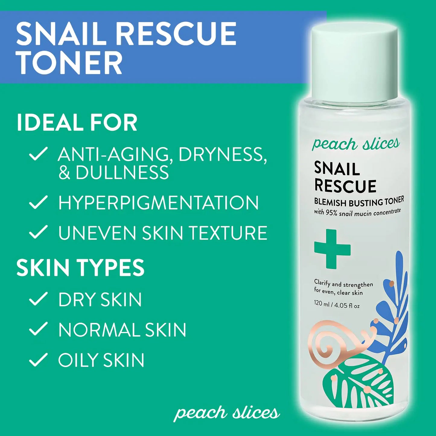 Peach Slices | Snail Rescue Blemish Busting Toner