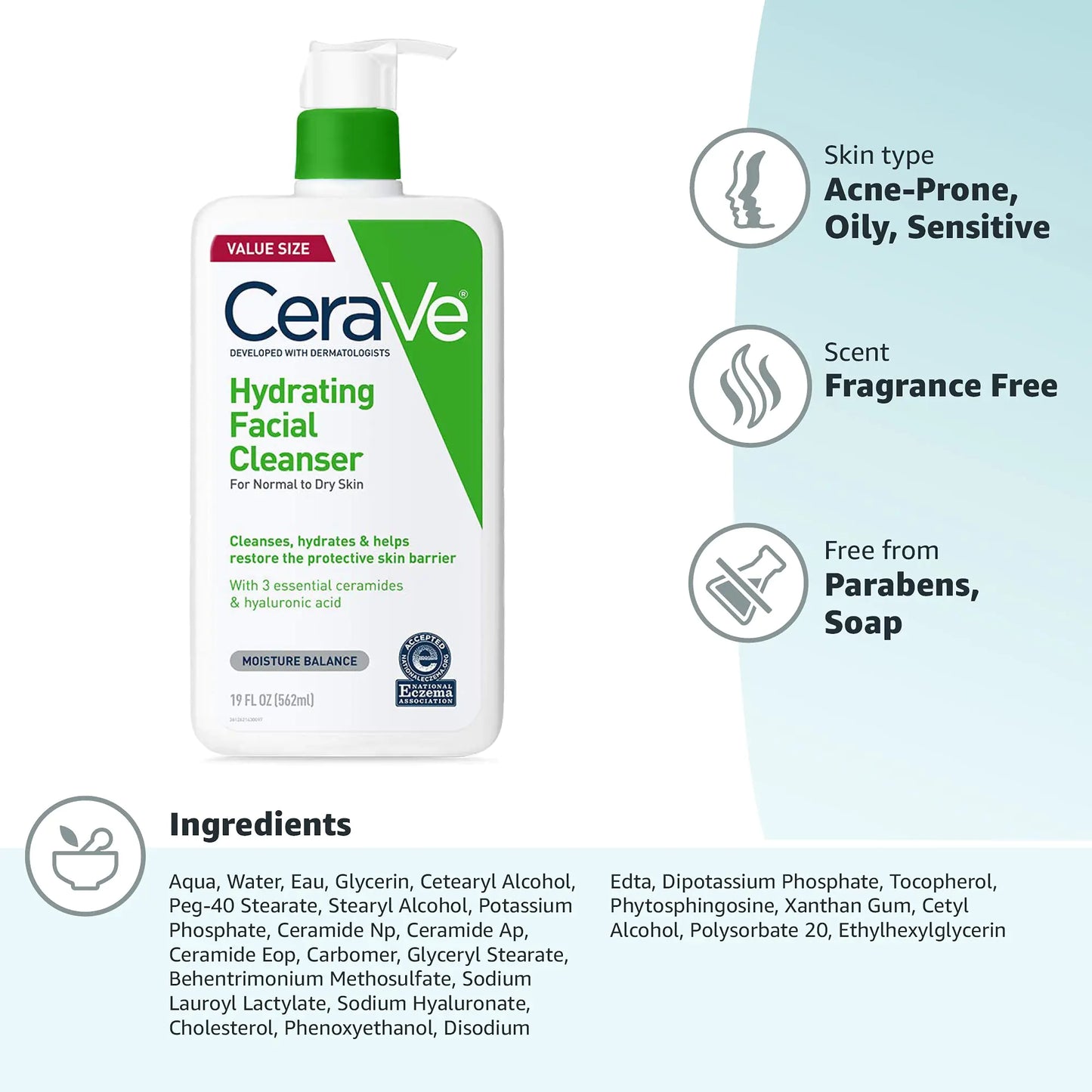 CeraVe Hydrating Facial Cleanser