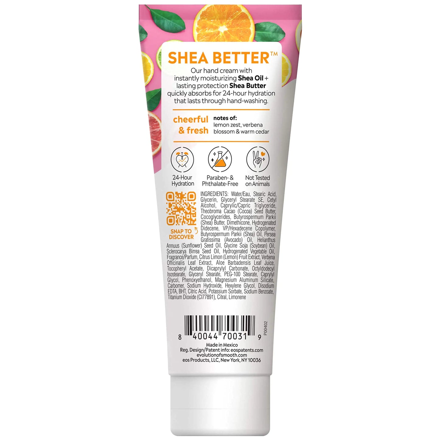 eos Hand Cream - Pink Citrus