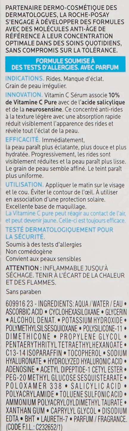 La Roche-Posay Pure Vitamin C Face Serum with Hyaluronic Acid & Salicylic Acid