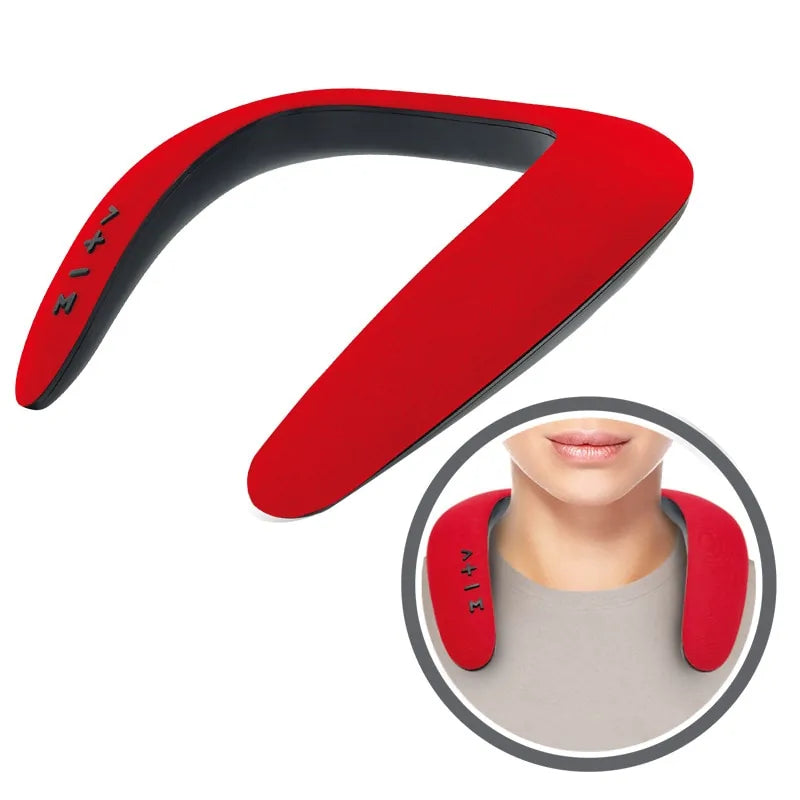 Fun Portable Bluetooth Neckband Dual Speakers