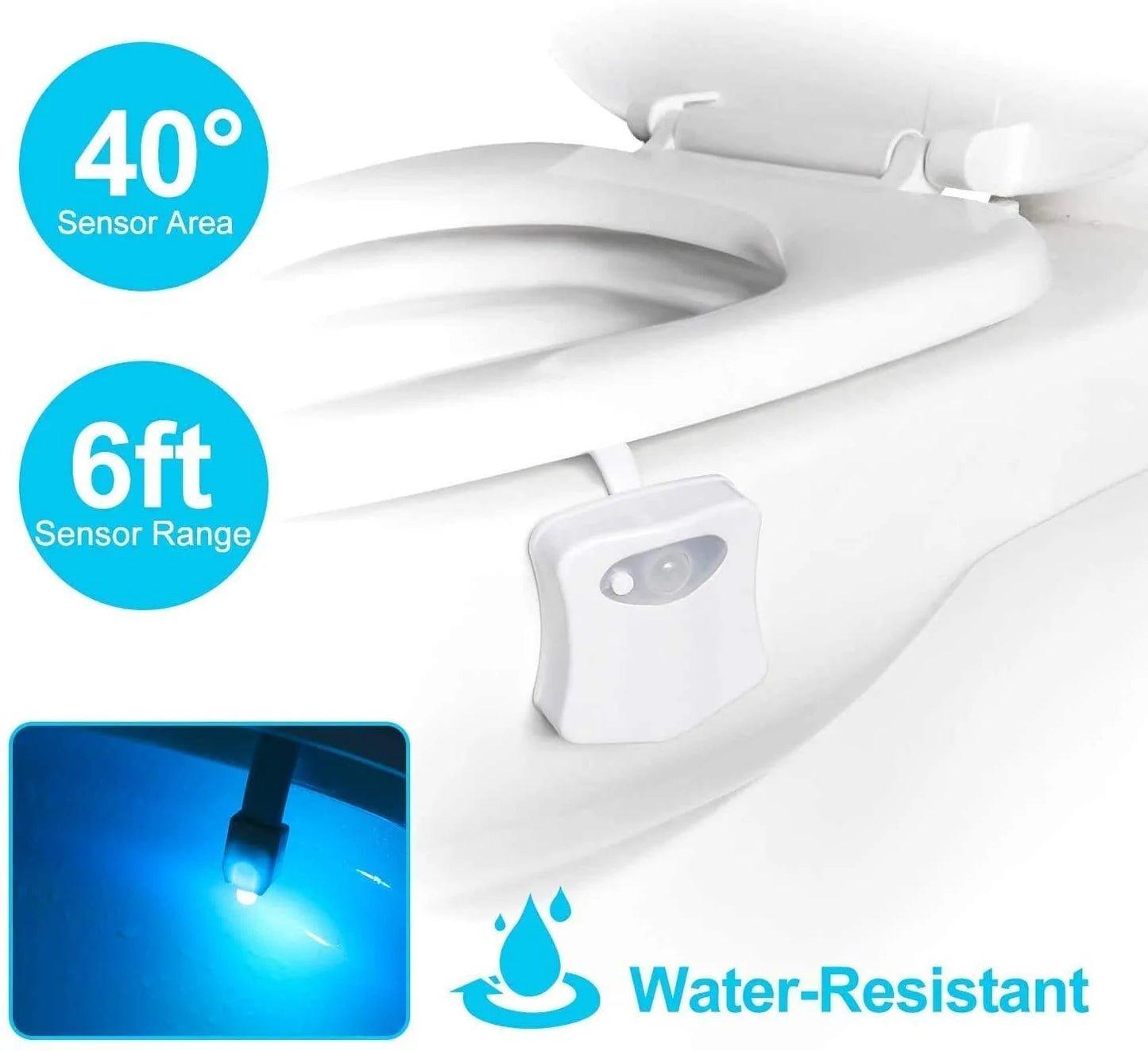 Waterproof Backlight For Toilet Bowl