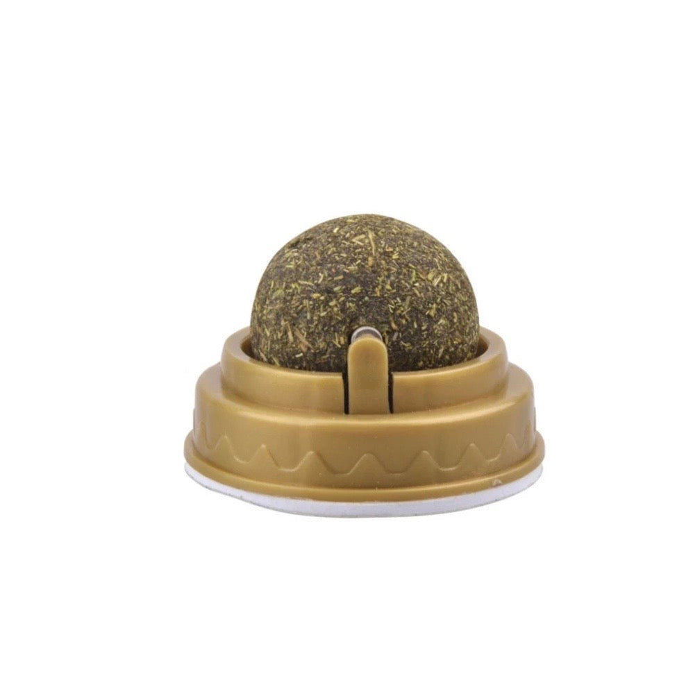 Natural Catnip Cat Wall Stick-on Ball