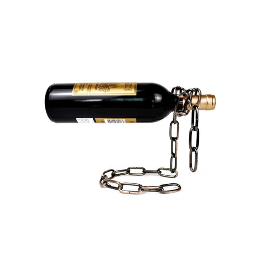 Metal Chain Hanging Wine Rack