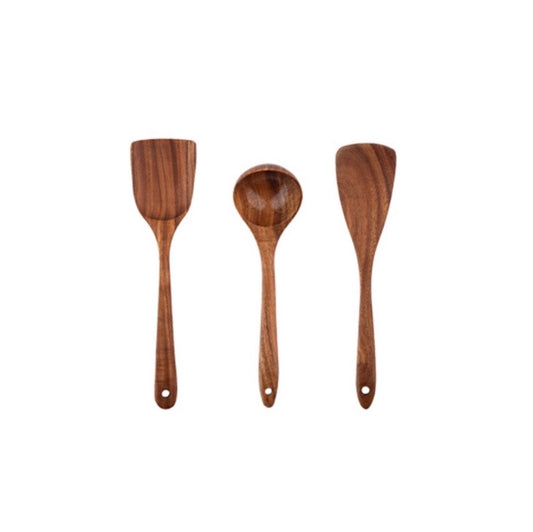 Handmade teak utensils