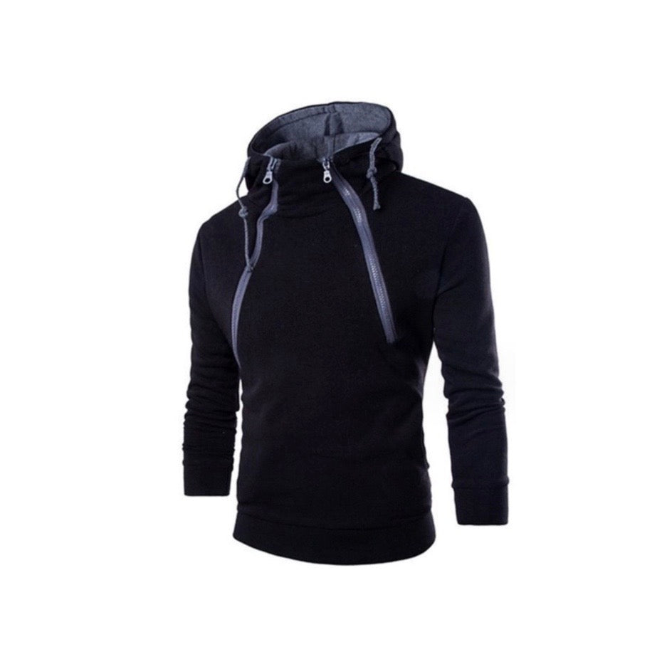 Men's High Neck  Hooded Pullovers