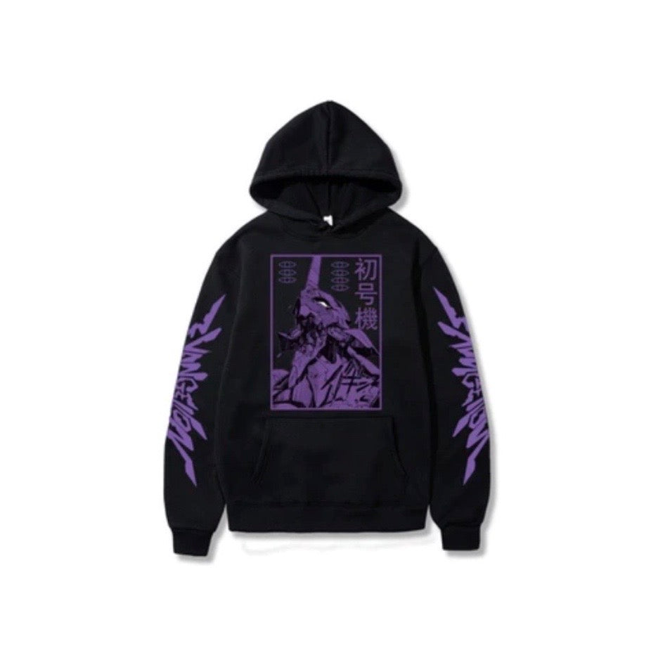 Anime EVA Men's Long Sleeve Hoodies