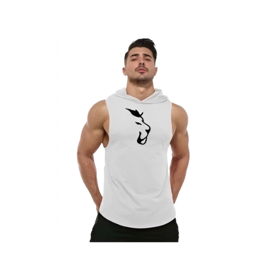 Hooded Sleeveless Vest Men's Fitness