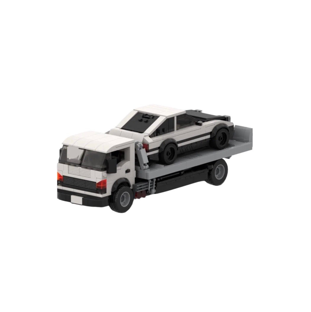 Rescue Flatbed Trailer Brick Toy