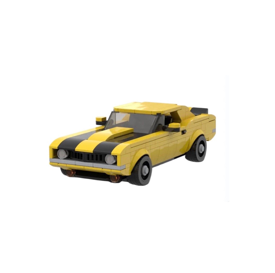 Nostalgic Camaro Z28 Racing Sports Brick Car