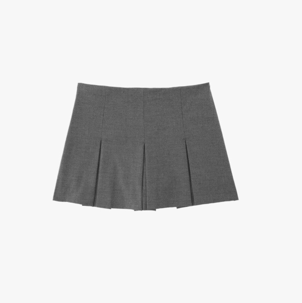 High Waist Wide Pleats Shorts Skirts