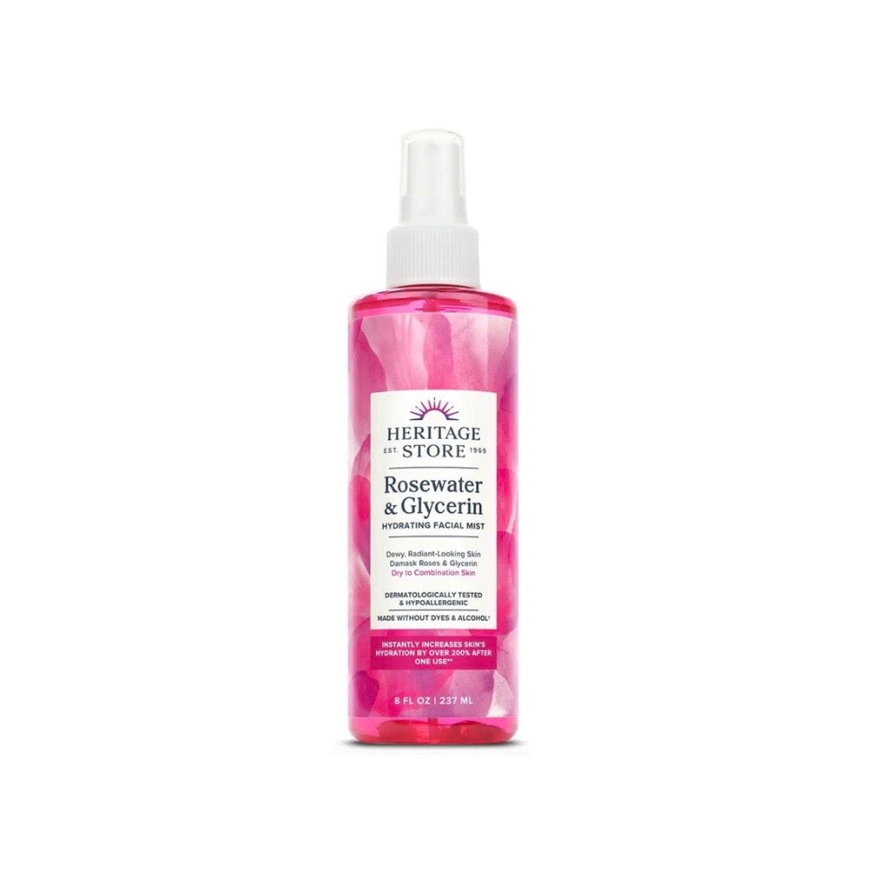 HERITAGE STORE Rosewater & Glycerin Hydrating Facial Mist