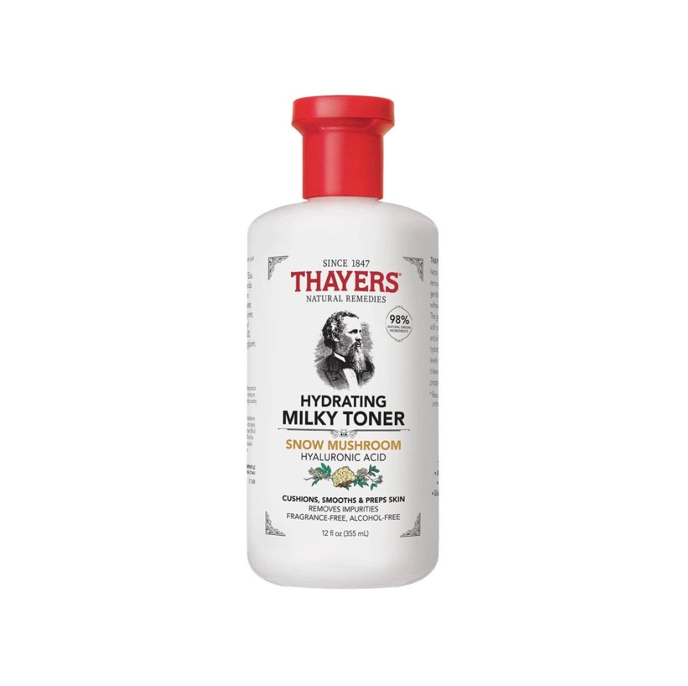 THAYERS Milky Face Toner Skin Care with Snow Mushroom and Hyaluronic Acid