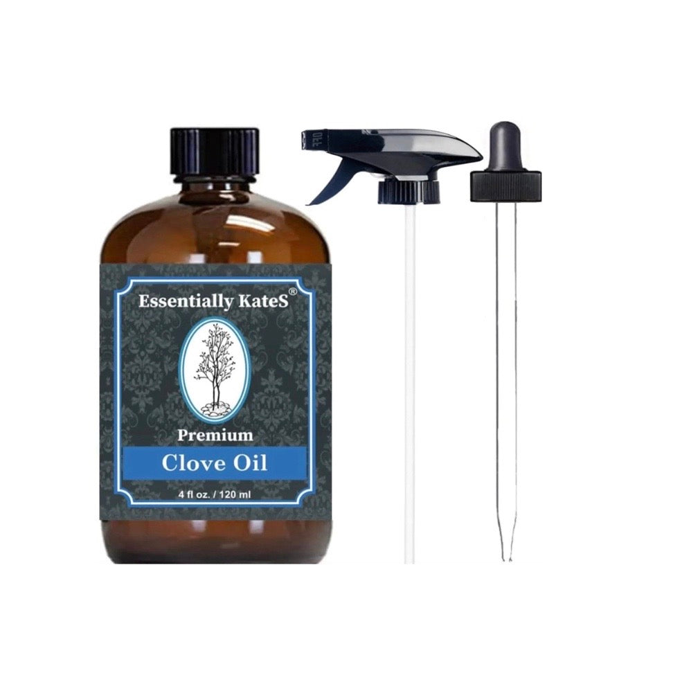 Clove Oil 4 oz with Sprayer and Dropper