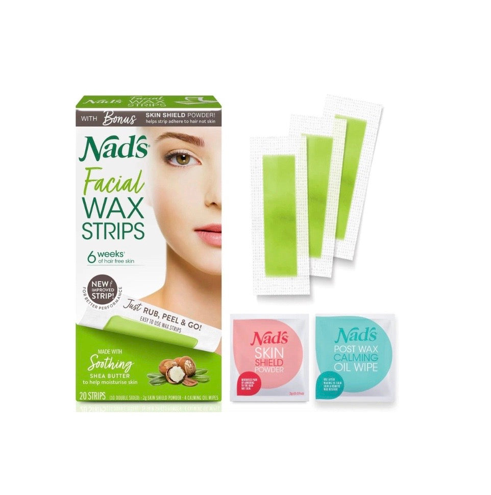 Nad's Facial Wax Strips - Facial Hair Removal For Women