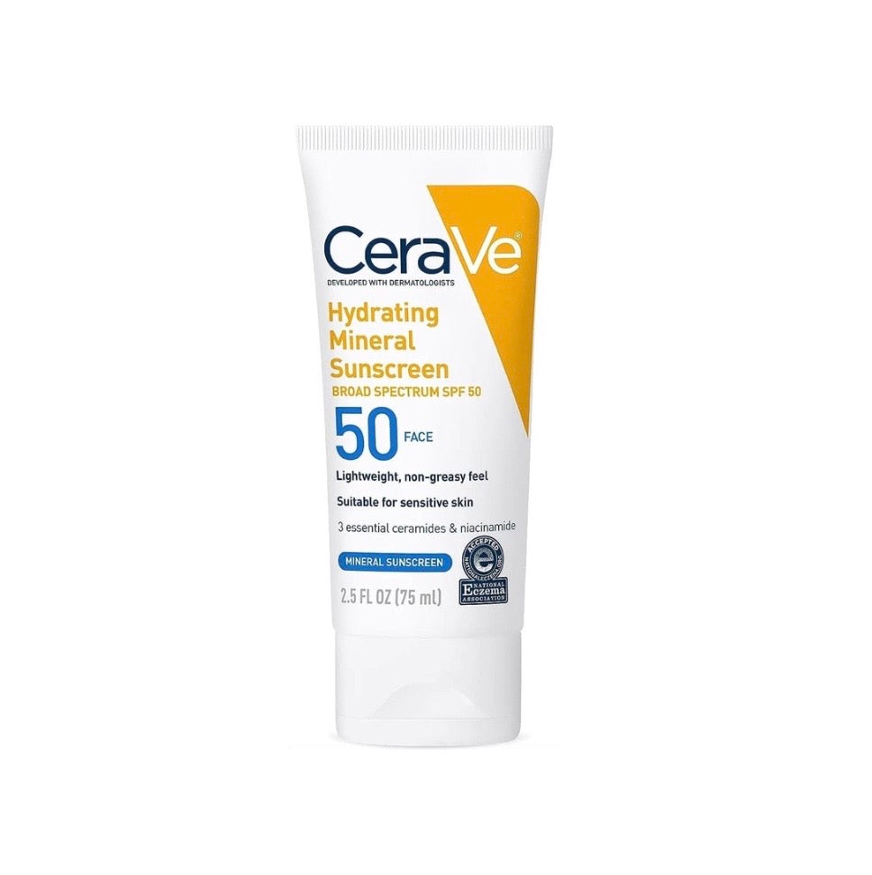 CeraVe 100% Mineral Sunscreen SPF 50