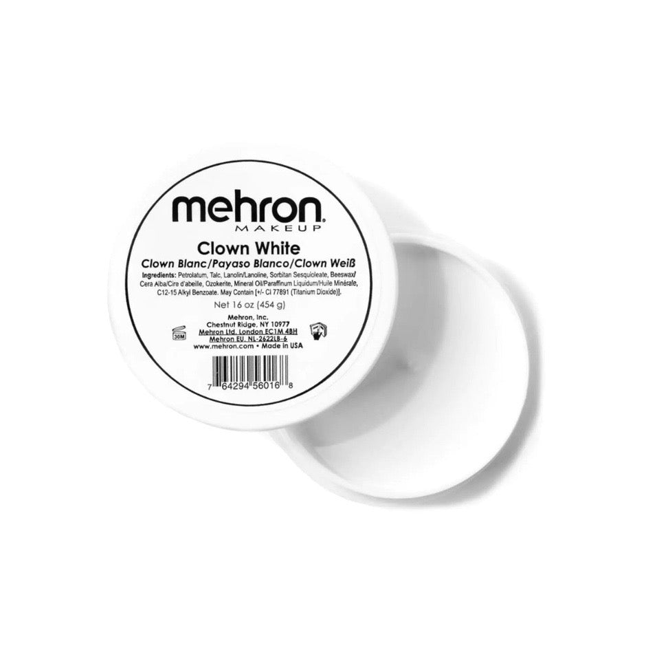 Mehron Makeup Clown White Professional Face Paint Cream Makeup