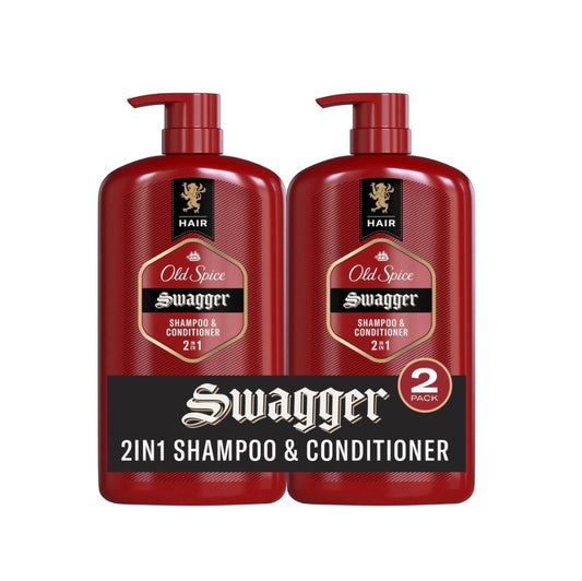 Old Spice Swagger 2-in-1 Shampoo and Conditioner Set for Men