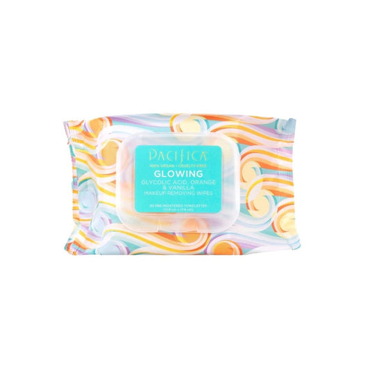 Pacifica Beauty Glowing Glycolic Acid, Orange & Vanilla Makeup Remover Wipes