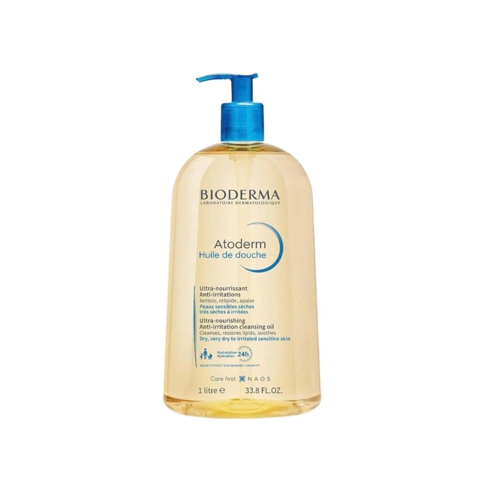 Bioderma Atoderm Shower Oil, Cleansing Oil For Face & Body