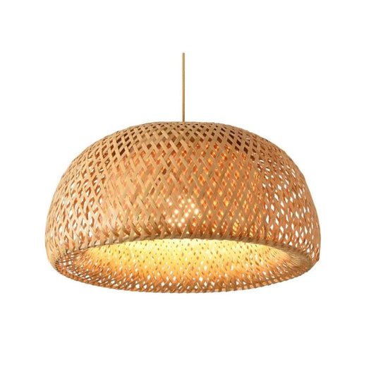 Woven Bamboo Pendant Light